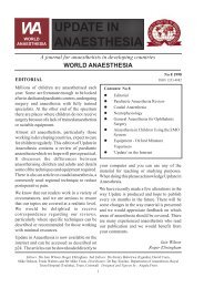 UPDATE IN ANAESTHESIA - WFSA