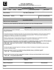 Download a Volunteer Application Form