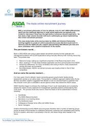 The Asda online recruitment journey - Criterion Partnership