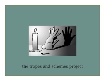 the tropes and schemes project - Teacher