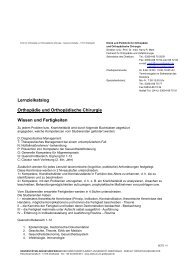 Lernzielkatalog1 Ortho - ecampus - Ernst-Moritz-Arndt-Universität ...