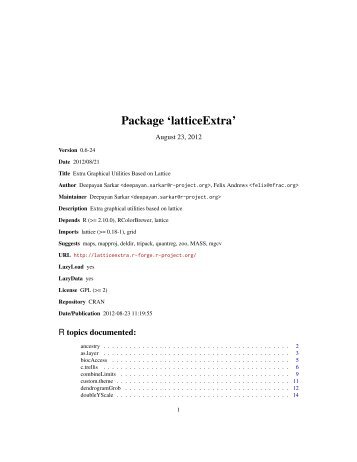 Package 'latticeExtra' - open source solution for an Internet free ...