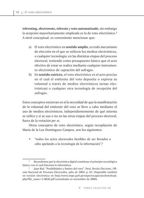 El voto electrónico - Tribunal Electoral del Poder Judicial de la ...