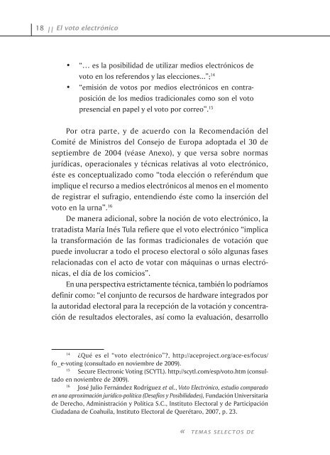 El voto electrónico - Tribunal Electoral del Poder Judicial de la ...