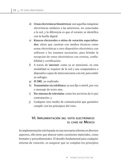 El voto electrónico - Tribunal Electoral del Poder Judicial de la ...