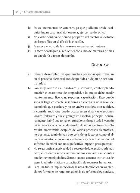 El voto electrónico - Tribunal Electoral del Poder Judicial de la ...