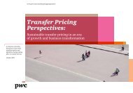 Transfer pricing perspectives: Winds of Change - PwC