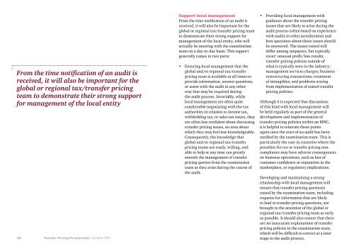 Transfer pricing perspectives: Winds of Change - PwC