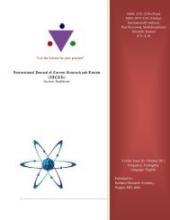 Issue 17 - International Journal of Current Research and Review
