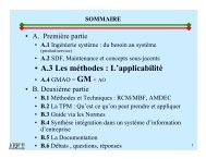 methodes et applicabilite