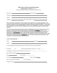 client screening form