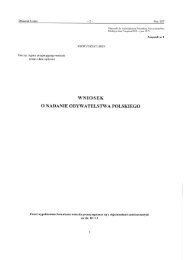 Wniosek o nadanie obywatelstwa polskiego