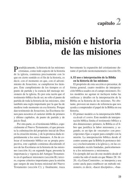 Historia General de las Misiones â Justo L. Gonzalez - Editorial Clie