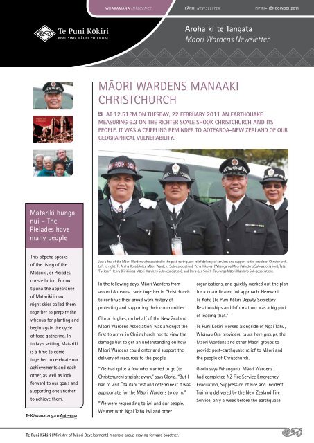 MÃ„Âori Wardens Newsletter - June 2011 - Te Puni Kokiri