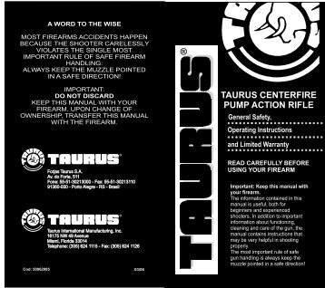 Thunderbolt Manual - Taurus