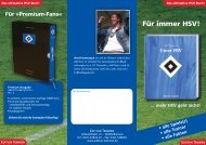 Für immer HSV!