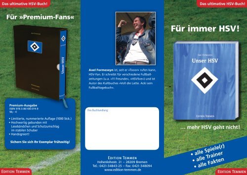 Für immer HSV!