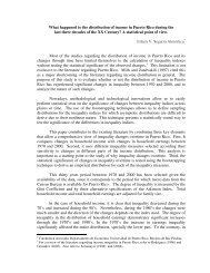 What happened to the distribution of income in Puerto Rico during ...