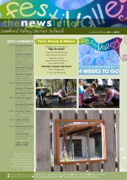 4 WEEKS TO GO - Samford Valley Steiner School