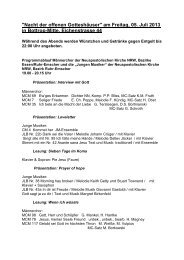 Konzertprogrammen - Bezirk Ruhr-Emscher