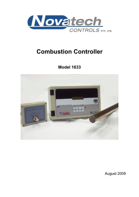 1633 Combustion Controller Manual - Novatech Controls