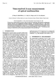 Time-resolved Z-scan measurements of optical nonlinearities