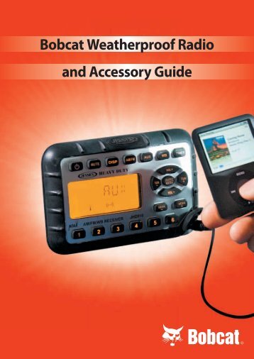 Bobcat Weatherproof Radio and Accessory Guide - DM-Ker Kft