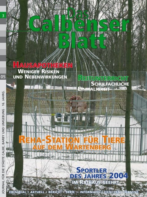 REHA-STATION FÜR TIERE 2004