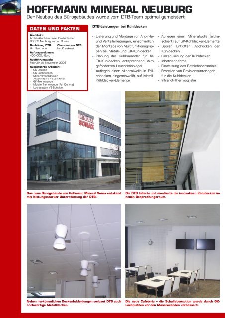 dtb a t work/referenzen - Dtb-Donau-Trocken-Bau Gmbh