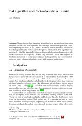 SCI 427 - Bat Algorithm and Cuckoo Search: A Tutorial - Springer