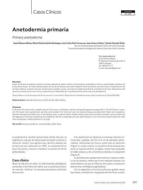 Leer el artÃ­culo completo - Medcutan-ila.org