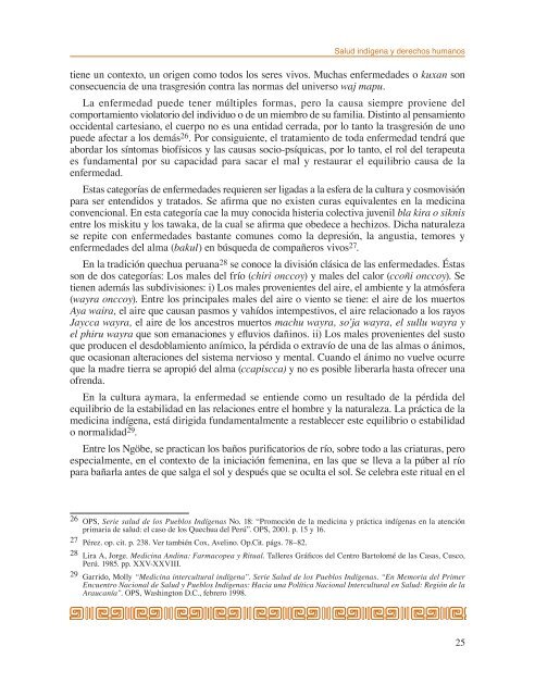 Salud indÃ­gena y derechos humanos. Manual de contenidos - IIDH