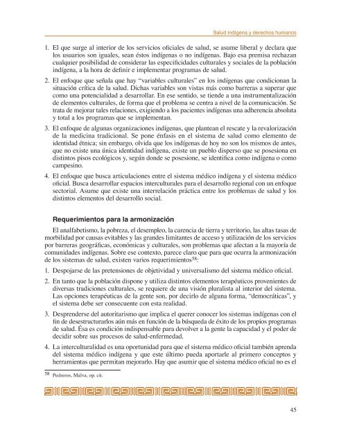 Salud indÃ­gena y derechos humanos. Manual de contenidos - IIDH