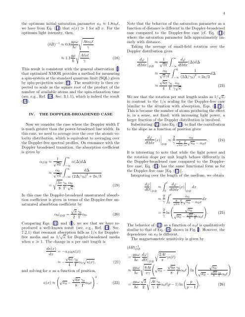 Nonlinear magneto-optical rotation in optically thick media