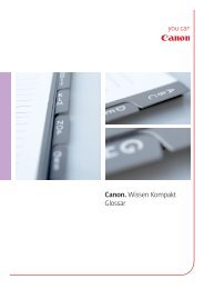 Canon. Wissen Kompakt Glossar - canon.de