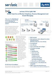 serVonic IXI-PCS Datasheet Download - ZyXEL