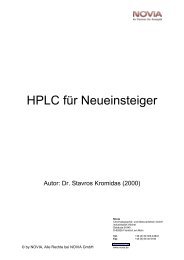 HPLC fÃ¼r Neueinsteiger (PDF, 997 KB) - bei NOVIA