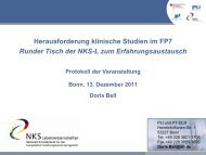 Aspekt 1 - Nationale Kontaktstelle Lebenswissenschaften