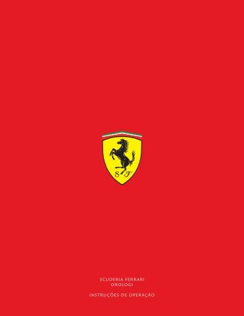 scuderia ferrari orologi instruÃ§Ãµes de operaÃ§Ã£o - Movado