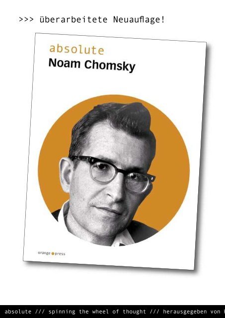 Foucault & Chomsky - Orange Press