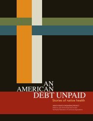 An American Debt Unpaid: Stories of Native Health - Alliance for a ...