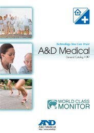 Medical general catalog 2012 (PDF 8.07MB) - A&D offers a wide ...