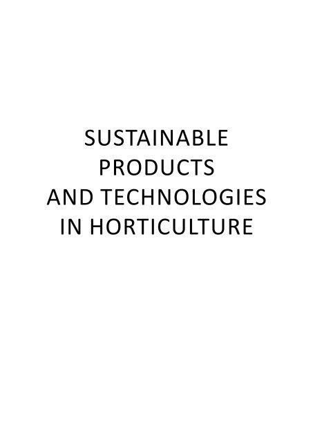 Scientific Papers Series B Horticulture