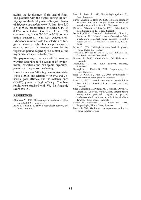 Scientific Papers Series B Horticulture