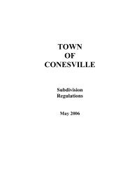 Town of Conesville Subdivision Regulations - Schoharie County