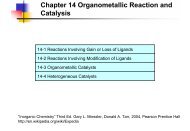 14-3 Organometallic Catalysts