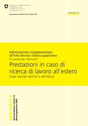 Prestazioni in caso di ricerca di lavoro all'estero - Area Lavoro