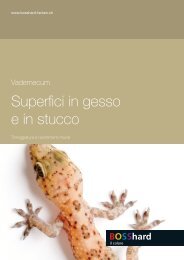 Superfici in gesso e in stucco