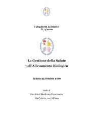 La Gestione della Salute nell'Allevamento Biologico - zoobiodi.it