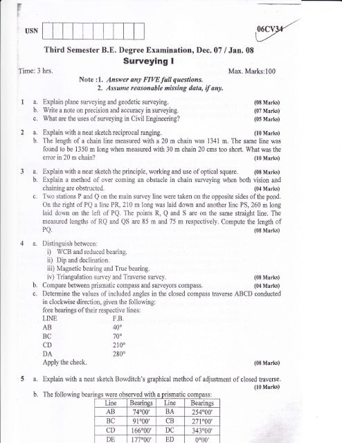 Surveying I 3a 4a Vtustudentsparadise - 